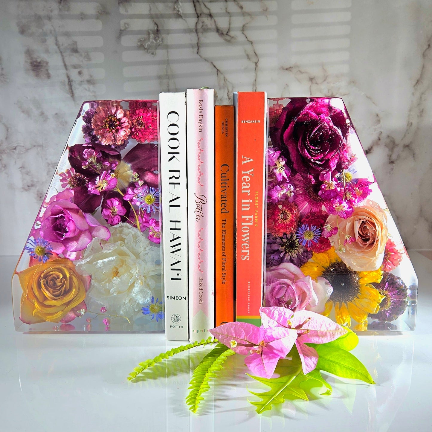 Bookends 3D Resin Wedding Bouquet Preservation Floral Gift Keepsake Save Your Wedding Flowers Forever