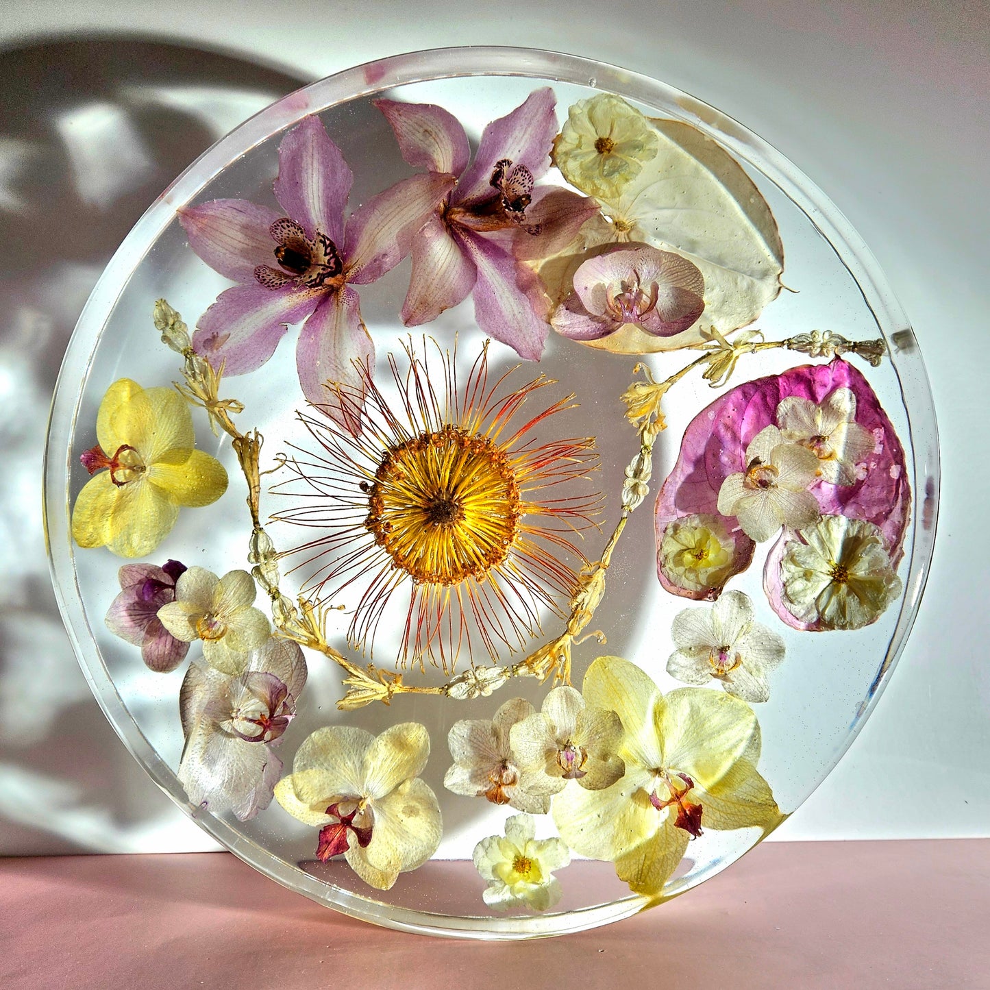 14" Round Extra Large 3D Resin Wedding Bouquet Preservation Keepsake Gift Save Your Wedding Flowers Forever