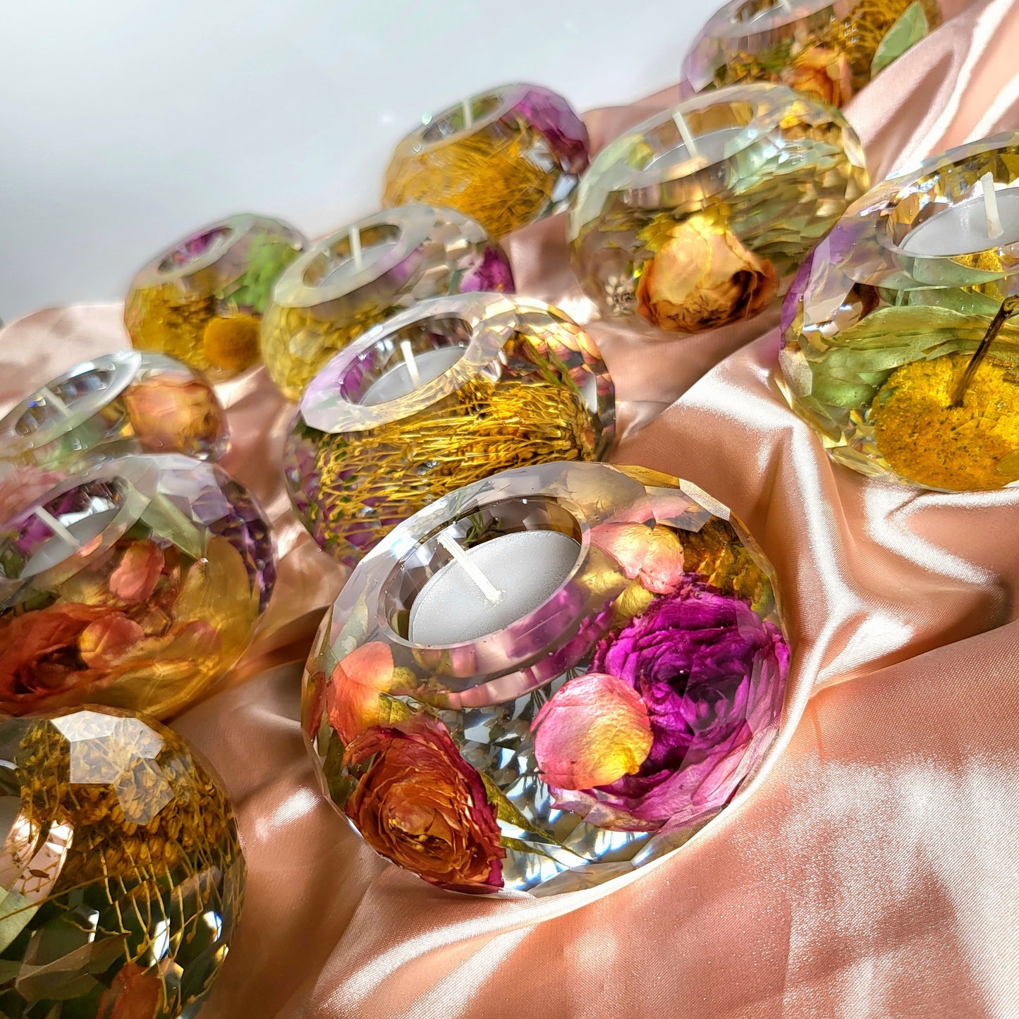 Wedding Flower Preservation Tealights Resin Add-on Item