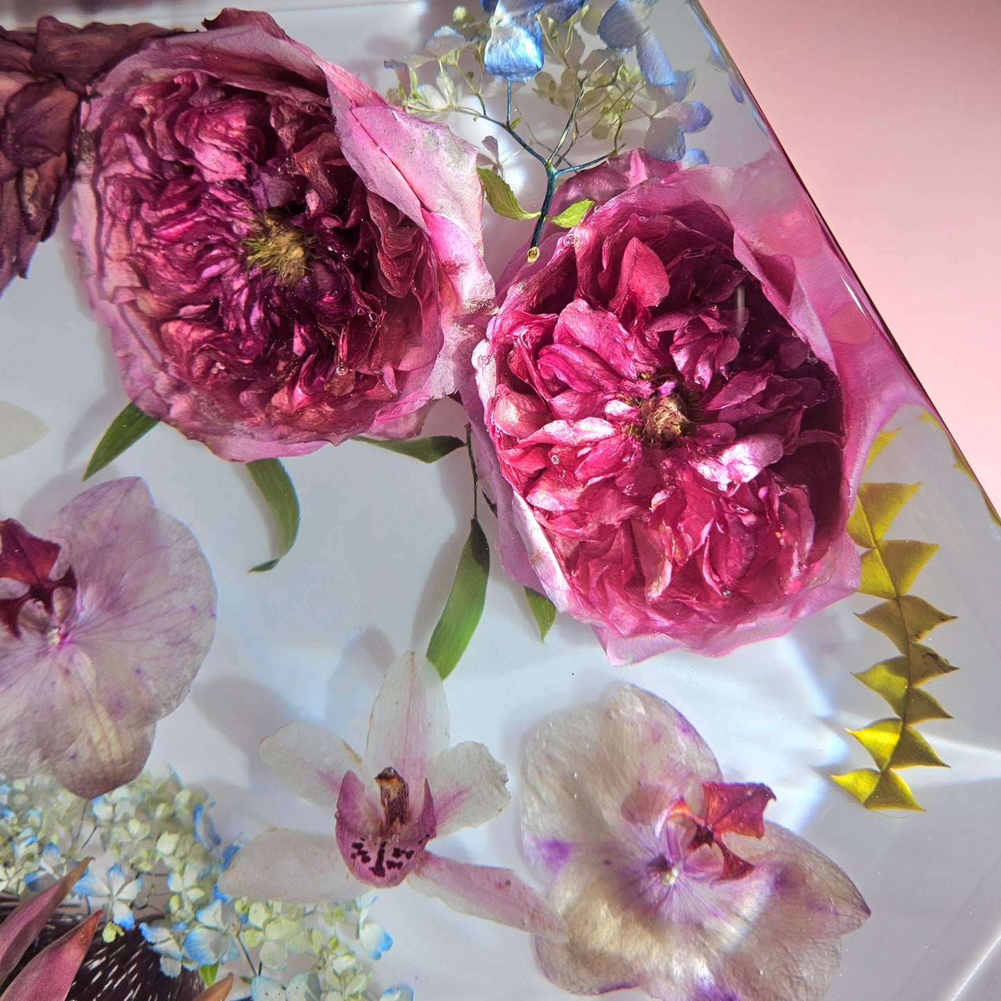 12" Hexagon 3D Resin Wedding Bouquet Preservation Floral Gift Keepsake Save Your Wedding Flowers Forever