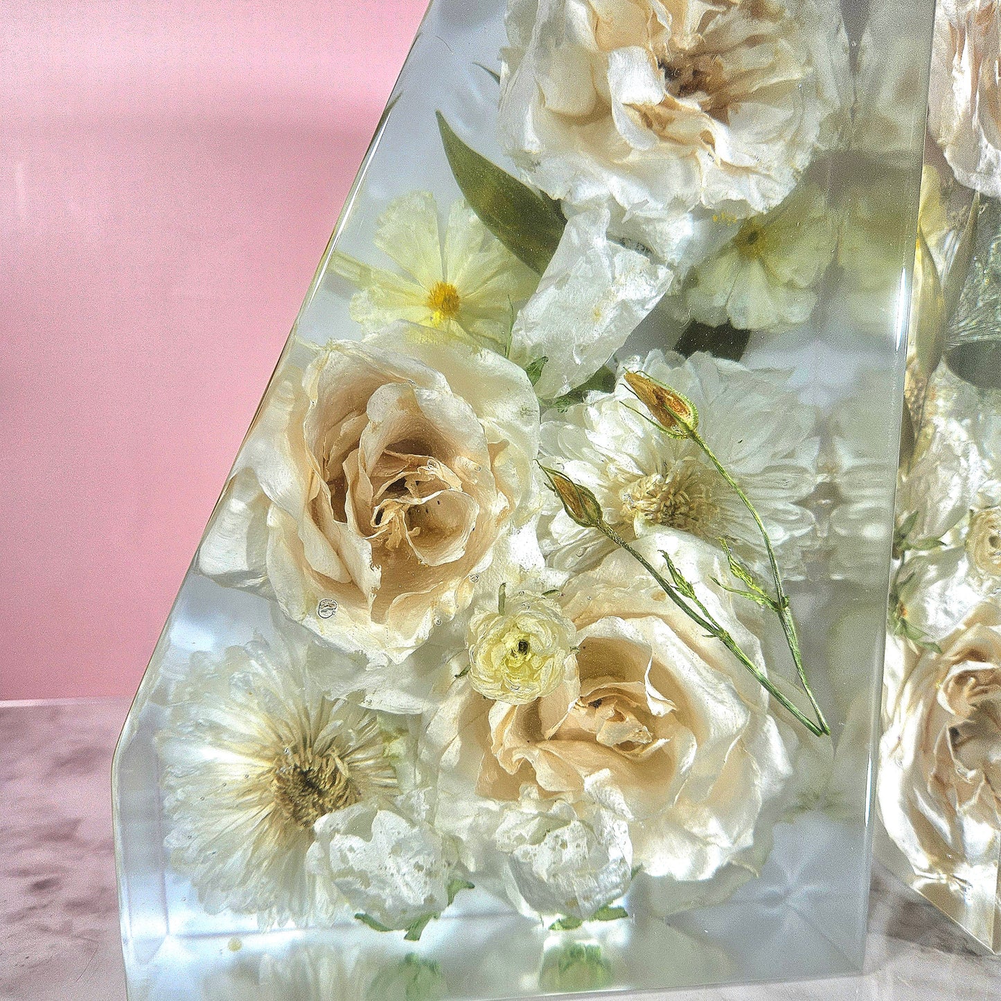 Bookends 3D Resin Wedding Bouquet Preservation Floral Gift Keepsake Save Your Wedding Flowers Forever