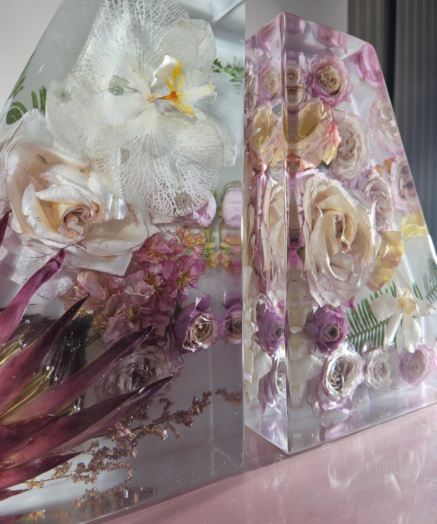 Bookends 3D Resin Wedding Bouquet Preservation Floral Gift Keepsake Save Your Wedding Flowers Forever