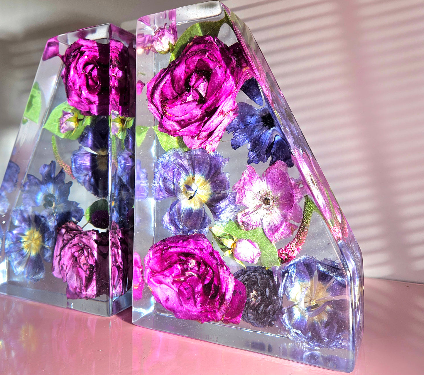 Bookends 3D Resin Wedding Bouquet Preservation Floral Gift Keepsake Save Your Wedding Flowers Forever