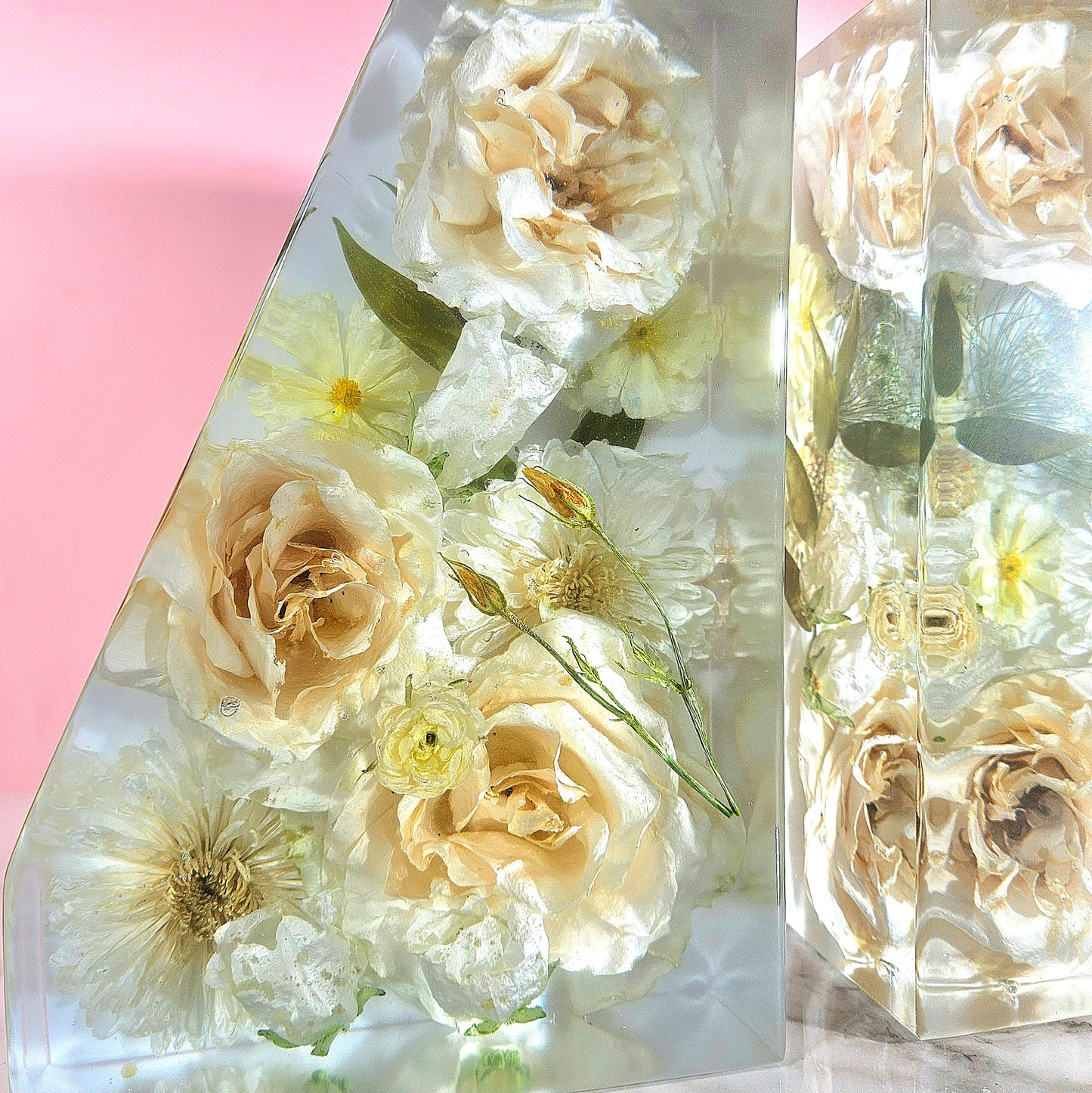 Bookends 3D Resin Wedding Bouquet Preservation Floral Gift Keepsake Save Your Wedding Flowers Forever