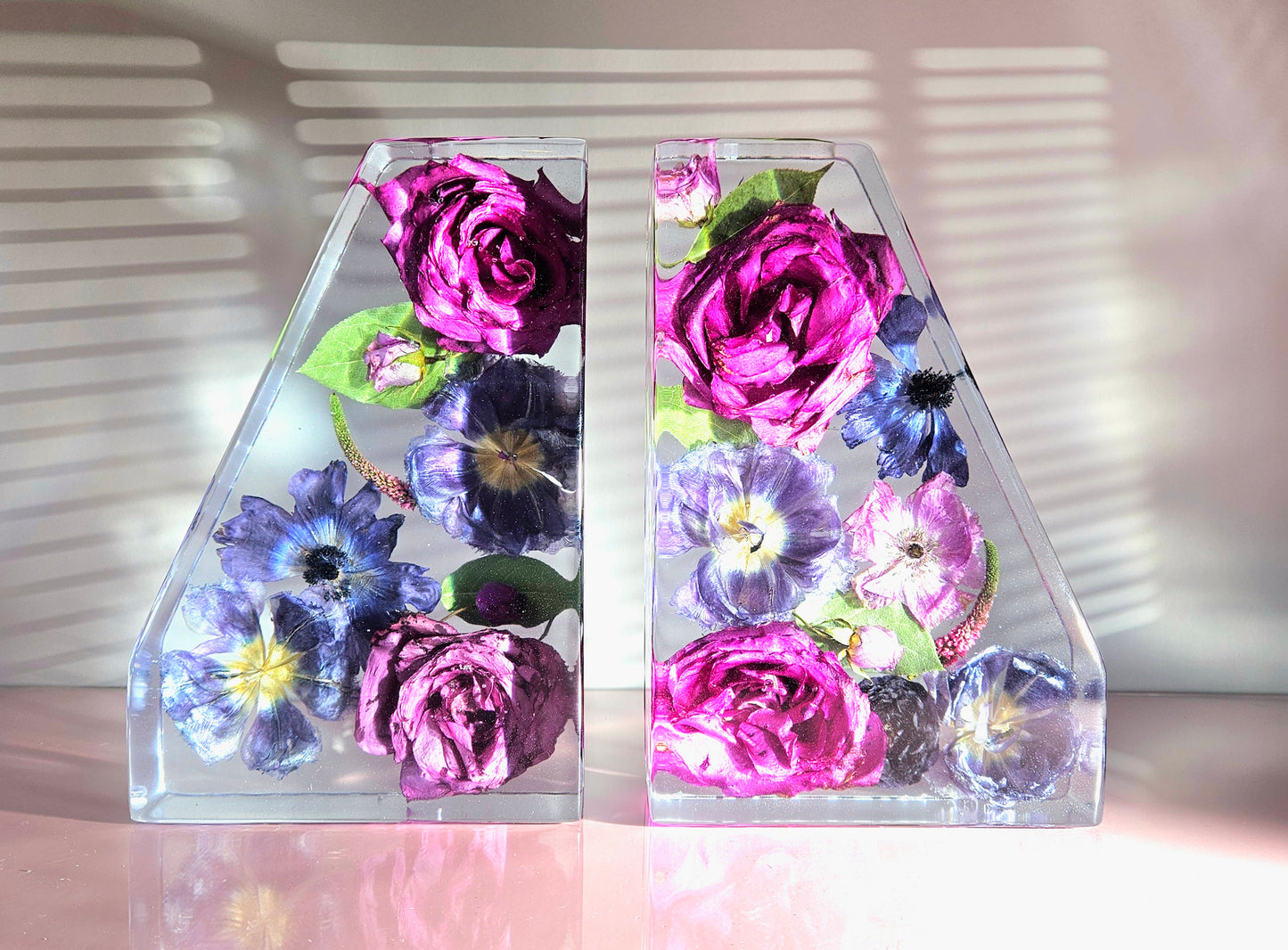 Bookends 3D Resin Wedding Bouquet Preservation Floral Gift Keepsake Save Your Wedding Flowers Forever