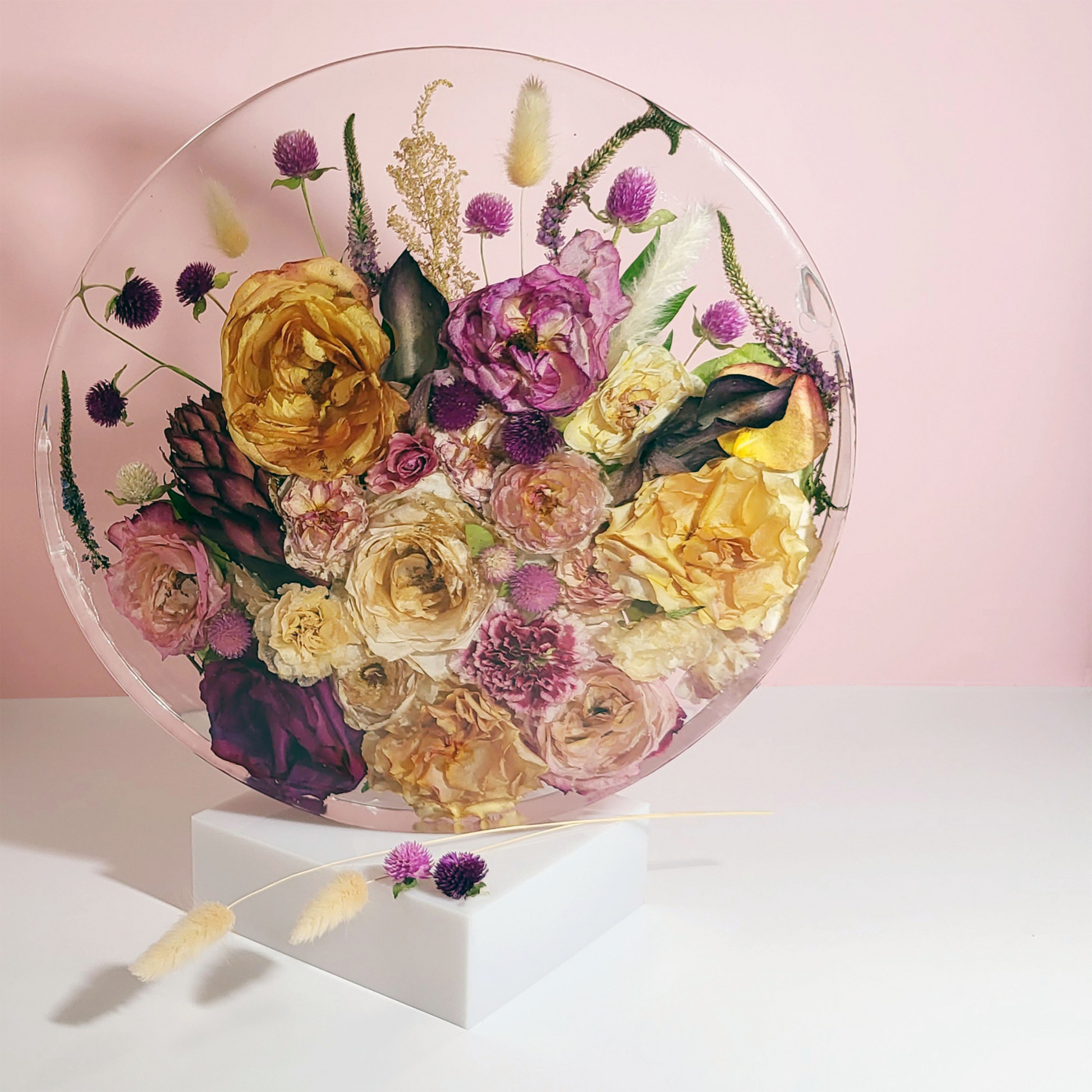 Resin Bouquet Preservation Using Your Wedding Flowers Floral